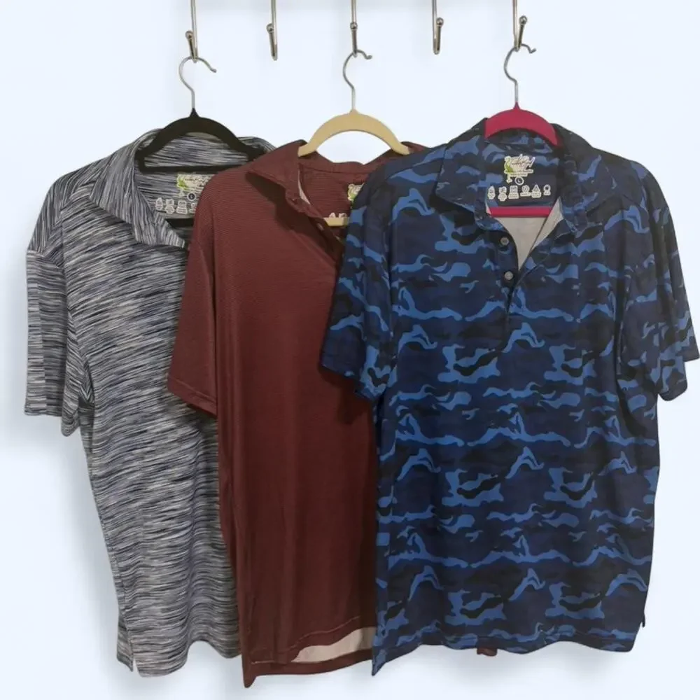 Bundle of 3 TailorByrd Polo Shirts Size Large - Picture 1 of 5